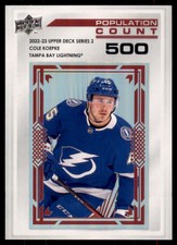 2022-23 UD Series 2 Population Count 500 #PC-56 Cole Koepke /500