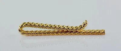 14K Yellow Gold Solid Braided Tie Clasp - Image 1 of 4
