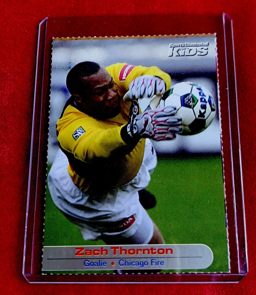 ZACH THORNTON ROOKIE 2002 World Cup Soccer Sports Illustrated for Kids SI USA - Image 1 of 4