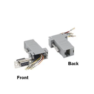 LOT 10pcs DB9 Female to RJ45(8P8C) Female Modular Adapter Convert Serial - Picture 1 of 1
