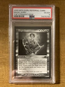 MTG✨MAGIC GURU REFERRAL CARD (Top Straight Edge)✨PSA 4 VG-EX 2000 Rare Low POP ! - Picture 1 of 2