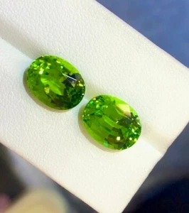 12.36ct Gorgeous 100% Natural Peridot Loose Gemstone Lot No:irf - Picture 1 of 3