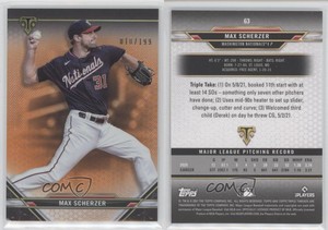 2021 Topps Triple Threads Amber /199 Max Scherzer #63