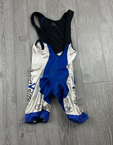 Sugoi cycling jersey Singlet Blue White Size Medium padded adult medium