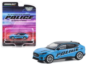 Greenlight 30429 2022 Ford Mustang Mach-E Police Series 1/64 Diecast Model Car - Picture 1 of 1
