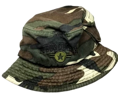 Fubu Company Camuflaje Cubo Boonie Gorra Sombrero Bolsillo Flojo Lona Caza Peces Niño L Foto 1 de 4