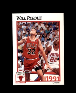 1991-92 Aros #345 Will Perdue Chicago Bulls Vanderbilt - Imagen 1 de 2