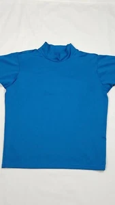 Sun Protection Zone Short Sleeve Rash Guard Blue Boys Size S - Picture 1 of 9