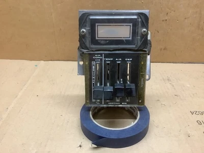 Conjunto de control de calentador de ojo meteorológico AMC Rebel Dash 1967-68 con aire acondicionado original OEM Foto 1 de 4