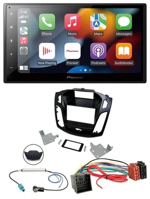 Pioneer DAB Bluetooth 2DIN USB MP3 Autoradio für Ford Focus ab 2018 schwarz - Bild 1 von 4