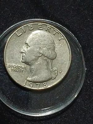 1978 WithFilled in D mint mark Washington quarter. - Image 1 of 4