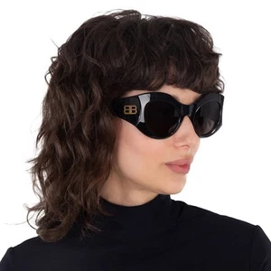 Balenciaga Grey Irregular Ladies Sunglasses BB0256S 001 56 BB0256S 001 56 - Picture 1 of 5