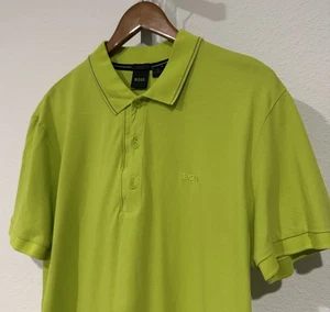 Hugo Boss Men's Paule 4 Slim-Fit Polo Shirt Green Size XXL $118 - Picture 1 of 14