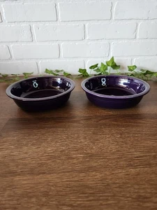 Vintage Homer Laughlin Pflaume Fiestaware Salatschüsseln 2er Set - Bild 1 von 3