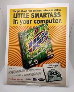 Authentic Vintage Head Rush PC CD-ROM Magazine Print Advertisement/Poster - Picture 1 of 1