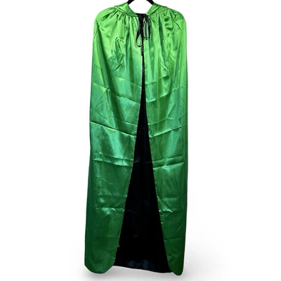 Crizcape Reversible Satin Hooded Cape Witch Warlock Superhero Fairytale - Image 1 of 3