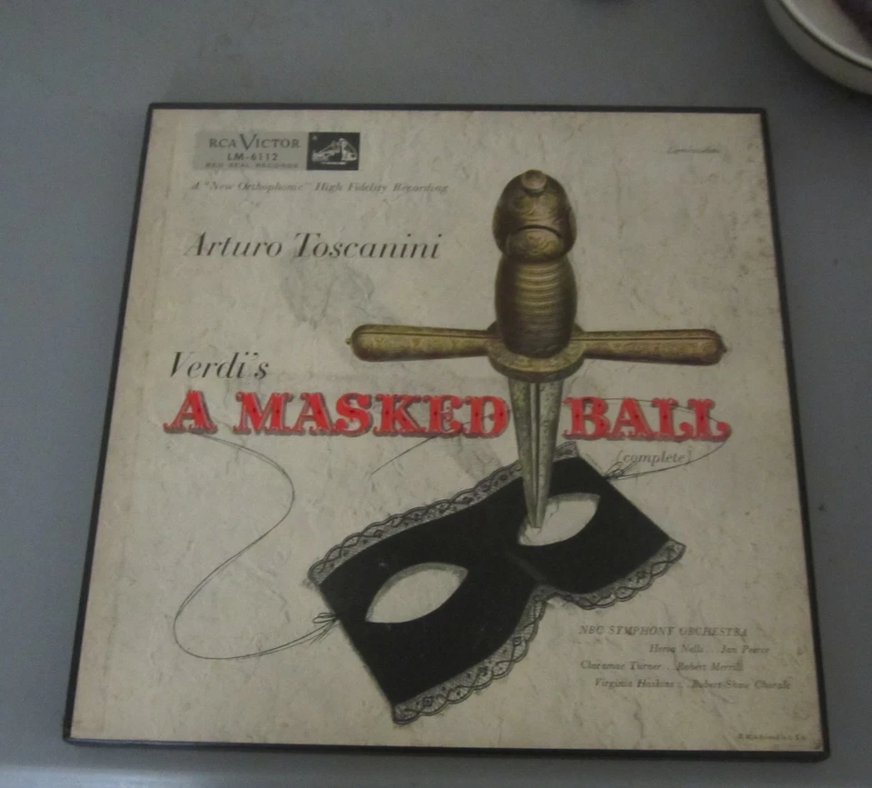 VERDI A MASKED BALL, ARTURO TOSCANINI - 3 LP LM-6112 - Image 1 of 1