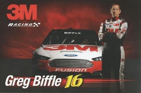 2013 GREG BIFFLE "3M #16" NASCAR SPRINT CUP POSTCARD Cover