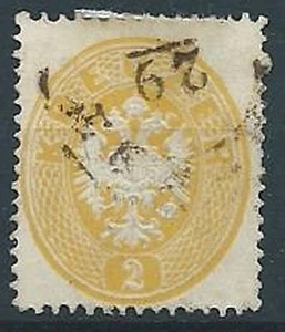 1863 AUSTRIA USATO AQUILA 2 K - A127 - Picture 1 of 1