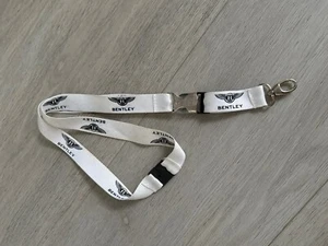 Original Bentley Lanyard White/Black Logo - Picture 1 of 2