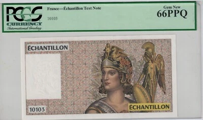 France TEST BankNote 200 Francs Sample PCGS-66 ND (ca 1978) 66PPQ - Image 1 of 2