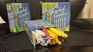 44 farbige Chanukka KERZEN. Jüdische Hannukka Menora Lichter oder fragen Sie nach weiß - Bild 1 von 3