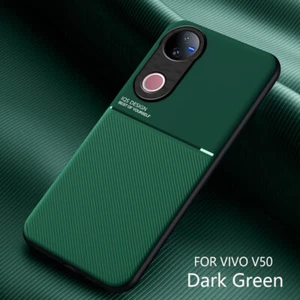 Para ViVO V50 5G, Lujo Antideslizante Cuero Caído Magnético Suave Cubierta Trasera Estuche - Imagen 1 de 10