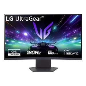 Lg UltraGear Monitor PC Gaming Curvo 27" LCD 180Hz/1ms 2560x1440Px QHD 27GS60QN - Foto 1 di 10