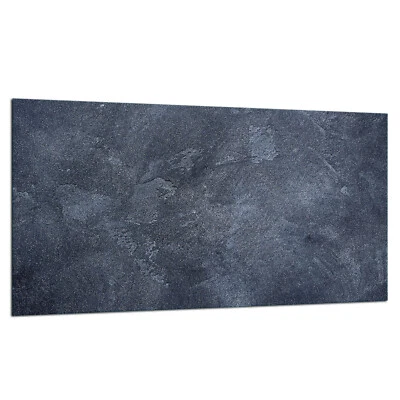 TMK Placa de cubierta de cocina cubierta de vitrocerámica protección contra salpicaduras vidrio 90x52 pizarra