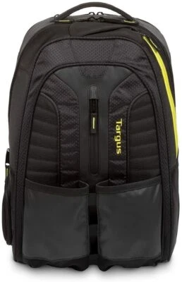Targus Work Play Rackets Black/Yellow Sports Bag Tennis Equipment Backpack - Image 1 of 4