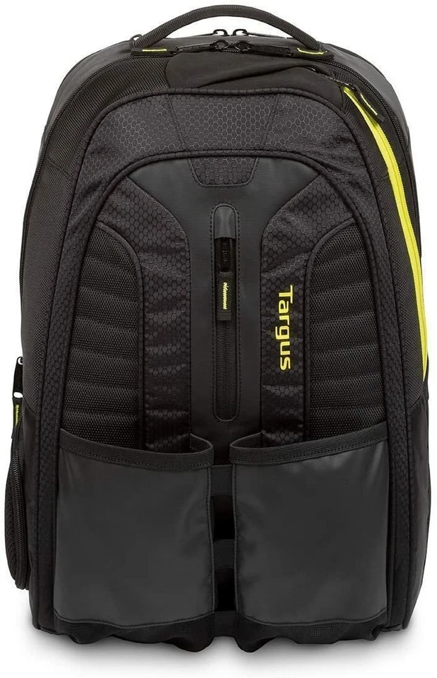 Targus Work Play Rackets Black/Yellow Sports Bag Tennis Equipment Backpack - Image 1 of 4