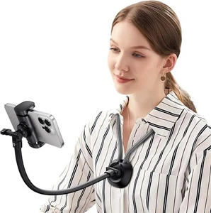 nediea Neck Phone Holder Adjustable, POV/Vlog Phone Holder with 11.42" Longer Ar - Picture 1 of 12