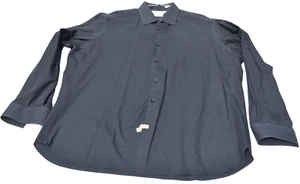 Men's Alfani Dress Shirt Black Slim Fit Stretch Long Sleeve Size L - Picture 1 of 8
