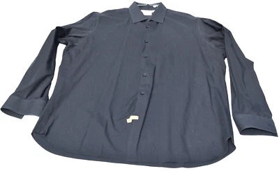 Camisa de vestir Alfani negra ajustada elástica manga larga para hombre talla L Foto 1 de 4