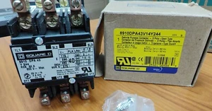 SQUARE D 8910DPA43V14Y244 Definite Purpose Contactor 3 Pole - Picture 1 of 11