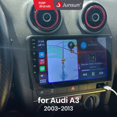 For Audi A3 S3 RS3 2003-2012 Apple Carplay Android 13 Car Stereo Radio GPS DAB+ - Image 1 of 4