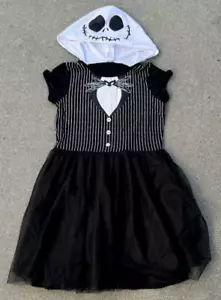 The Nightmare Before Christmas Girls Dress Costume XL 14/16 Jack Skellington - Picture 1 of 7