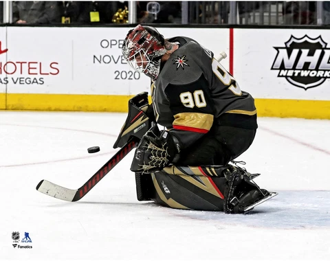 Robin Lehner Vegas Golden Knights Third Period Save vs NJ Devils 11x14 Photo Cover