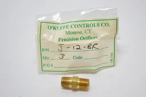 O'Keefe Controls J-12-BR Sapphire Orifice Assemblies - Hex Nipple, Type J - Picture 1 of 2