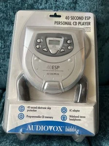 Audiovox Personal CD Player 40 Sec ESP Silver DM8804 New Sealed NOS Vintage! Vtg - Picture 1 of 2