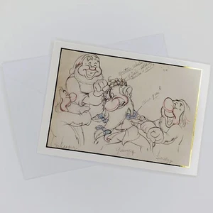 Snow White and the Seven Dwarfs Blank Notecard Disney Archive Vadimir Bill Tytla - Picture 1 of 4