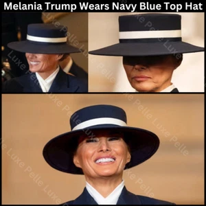 Melania's Trump Brings Steely Fashion American Design Top Hat - Picture 1 of 6