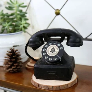 Vintage Stil Rotierendes Telefon Schreibtisches Antik Alt Figur Modell Dekor DE - Bild 1 von 6