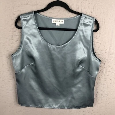 Top Danny & Nicole para mujer 14 azul brillante satinado concha oficina carrera evento Foto 1 de 4