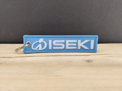 MARKENLOS Iseki Schlüsselanhänger Traktor Schlepper Trecker Oldtimer Anhänger NEU