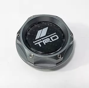 GUNMETAL ENGINE OIL FILLLER CAP FOR CARBON FIBER COROLLA TUNDRA FJ TACOMA SR5 - Picture 1 of 5