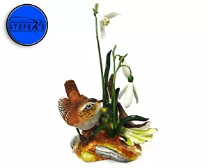 Boehm Porcelain Bird #20234 - Wren with Snowdrops - Signed by Helen Boehm - Picture 1 of 11