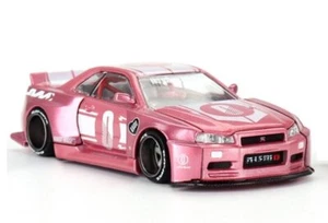 NISSAN Skyline GT-R (R34) - KAIDO Factory V1 - rosa - Mini GT 1:64 - Foto 1 di 6
