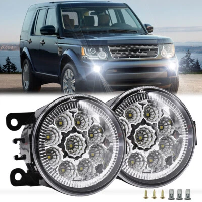 Pair LED Fog Lights For 2009-2012 Land Rover Range Rover Sport LR4 LR2 - Image 1 of 4
