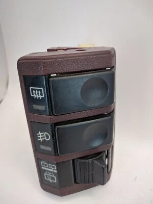 1984-1989 NISSAN 300ZX Z31 ПРИБОРНОЙ ПАНЕЛИ ДЕФРОСТЕР ПРОТИВОТУМАННЫЕ ФАРЫ ОМЫВАТЕЛЬ СТЕКЛООЧИСТИТЕЛЬ КРАСНЫЙ OEM - Изображение 1 из 4